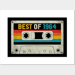 Best Of 1964 60th Birthday Gifts Cassette Tape Posters and Art